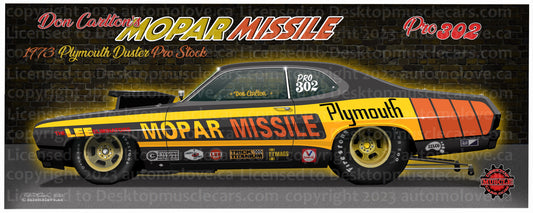 Mopar Missile Duster Wire Car Sticker