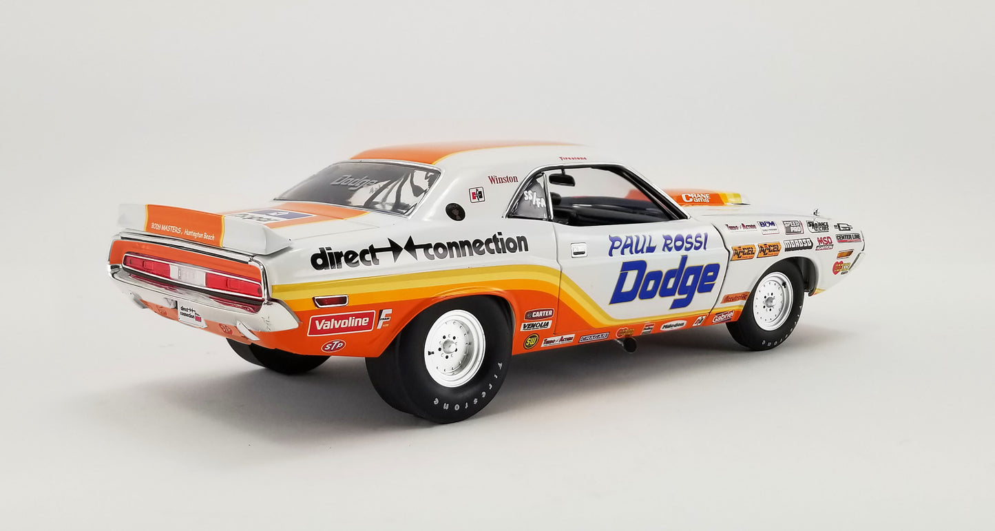 Paul Ross Direct Connection 1970 Dodge Challenger Super Stock Race Car AND Ramp Truck COMBO 1:18 scale Acme