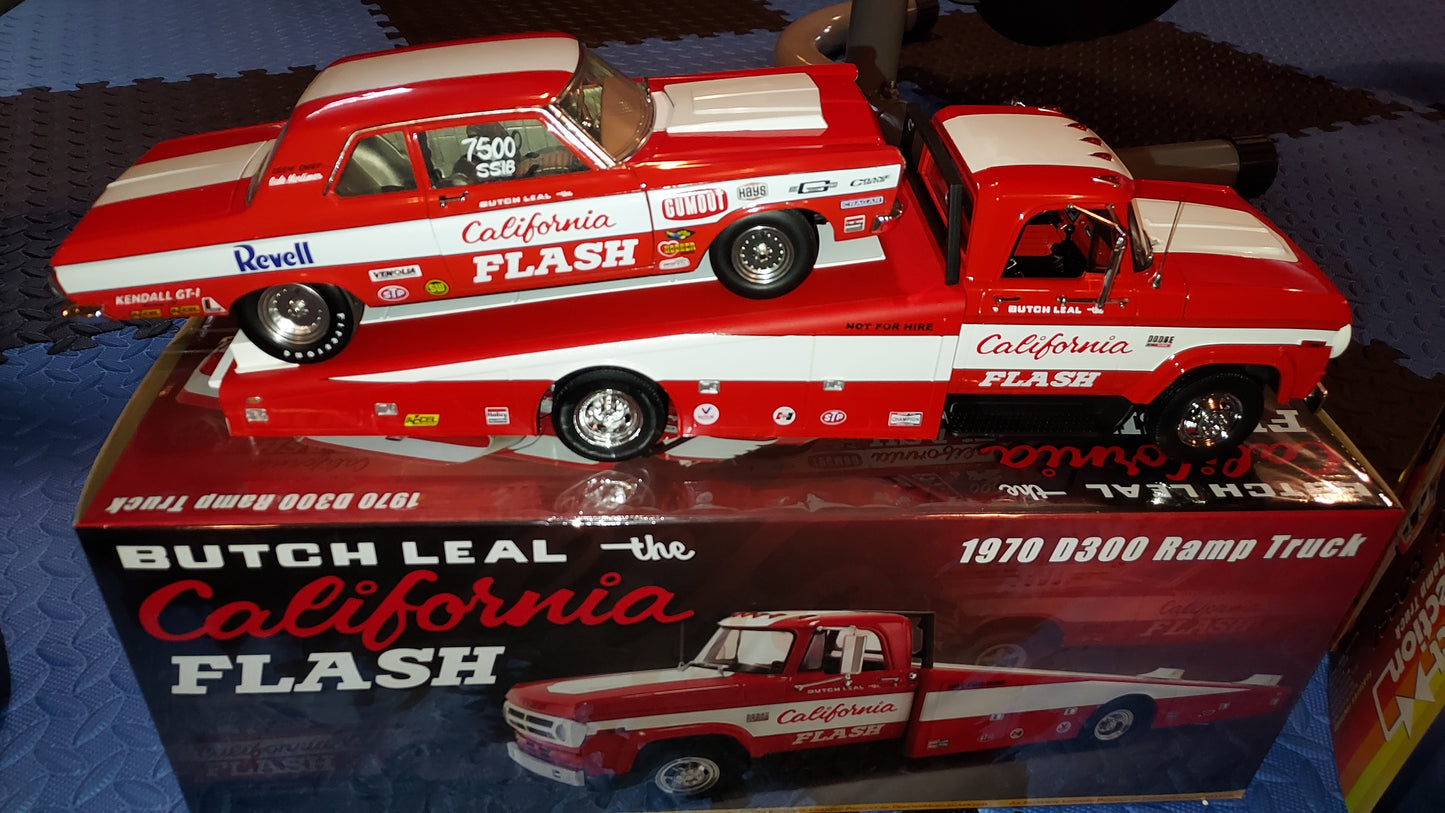 Butch Leal California Flash Revell Super Stock & Ramp Truck COMBO 1:18 Acme