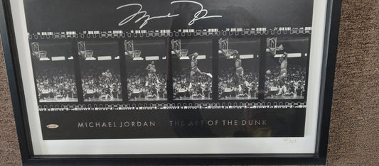 Michael Jordan UDA Upper Deck Authenticated Signed Art of the Dunk Filmstrip Limited Edition 12/323