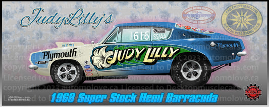 Judy Lilly Flower Car Banner