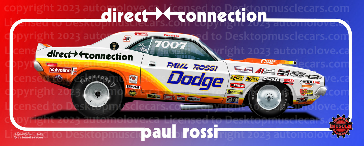 Paul Rossi 1970 Challenger Sticker