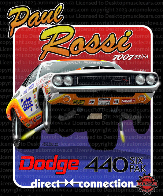 Paul Rossi 1970 Dodge Challenger T/A Super Stock Wheelie Banner