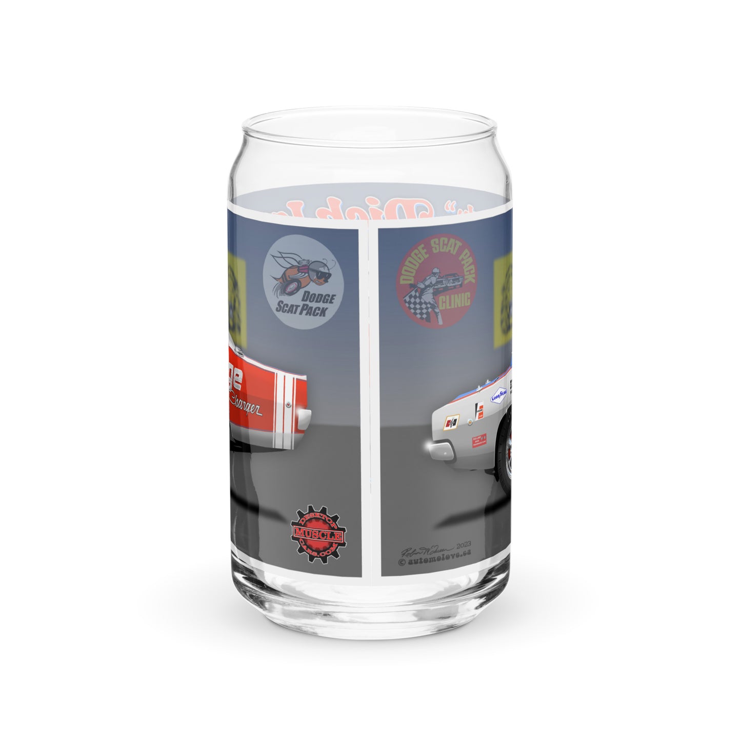 Dick Landy 1968 Charger Can-shaped glass