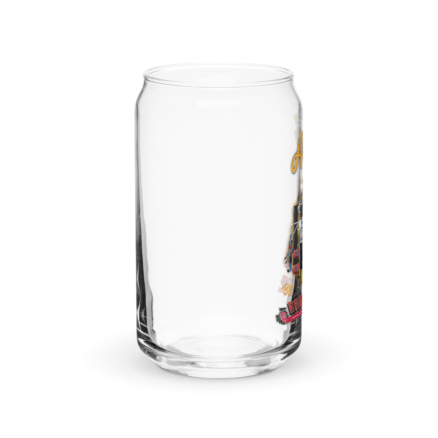 Top Fuel Hemi Engine Can-shaped glass