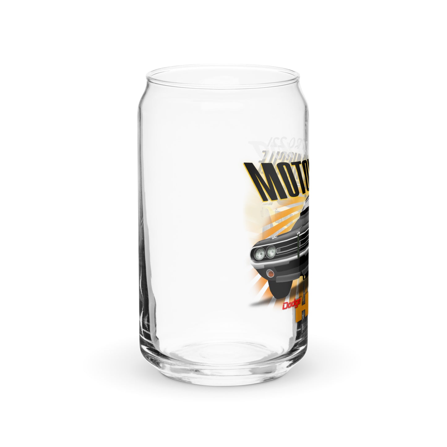 Motown Missile Challenger Can-shaped glass