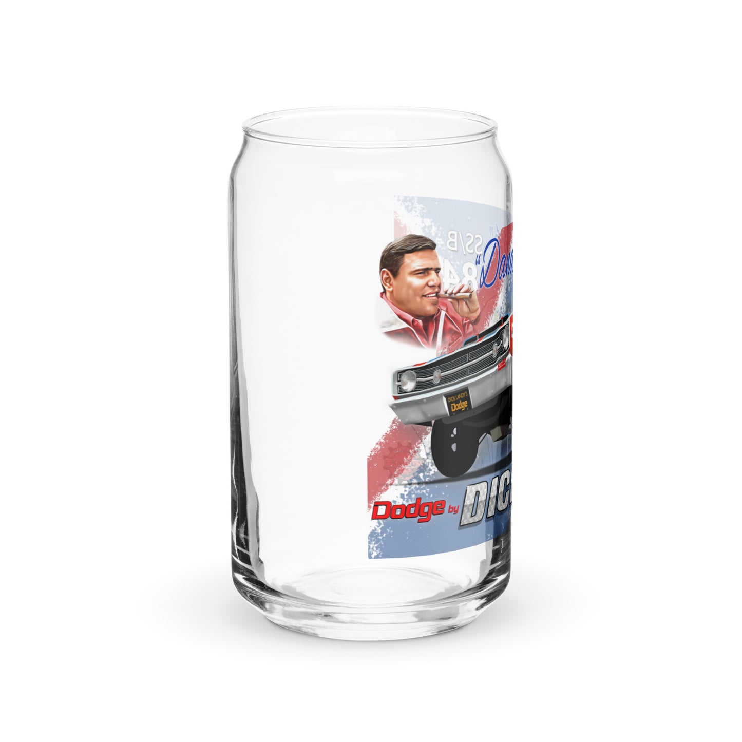 Dick Landy 1968 Dart Can-shaped glass