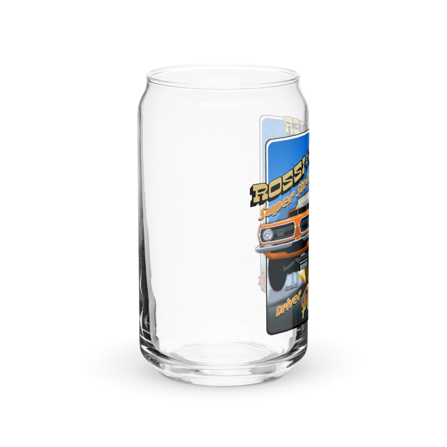 Paul Rossi Barracuda Can-shaped glass