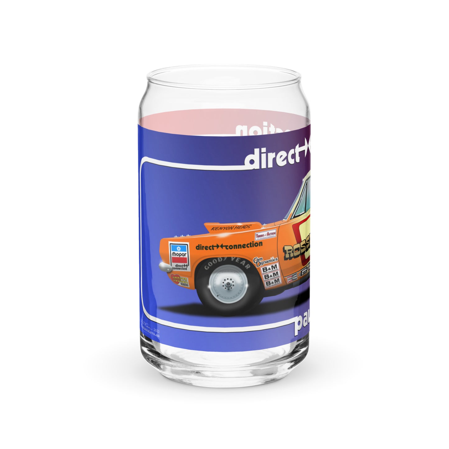 Paul Rossi Barracuda Can-shaped glass