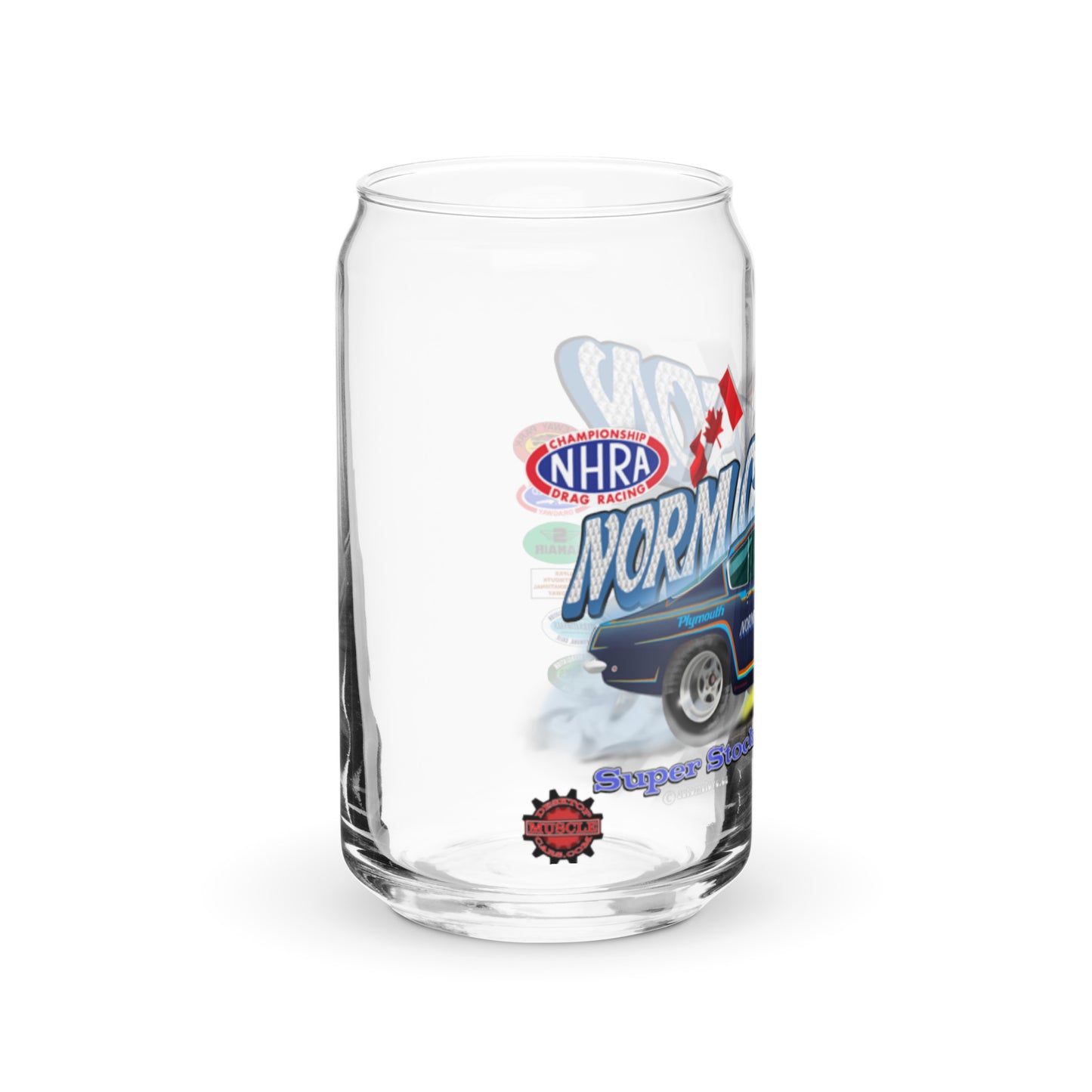 Norm Carson Barracuda Can-shaped glass