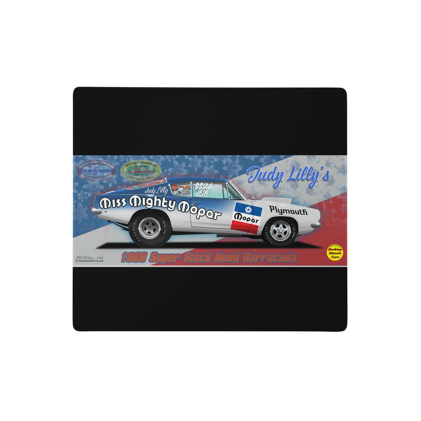Judy Lilly Miss Mighty Mopar Gaming mouse pad