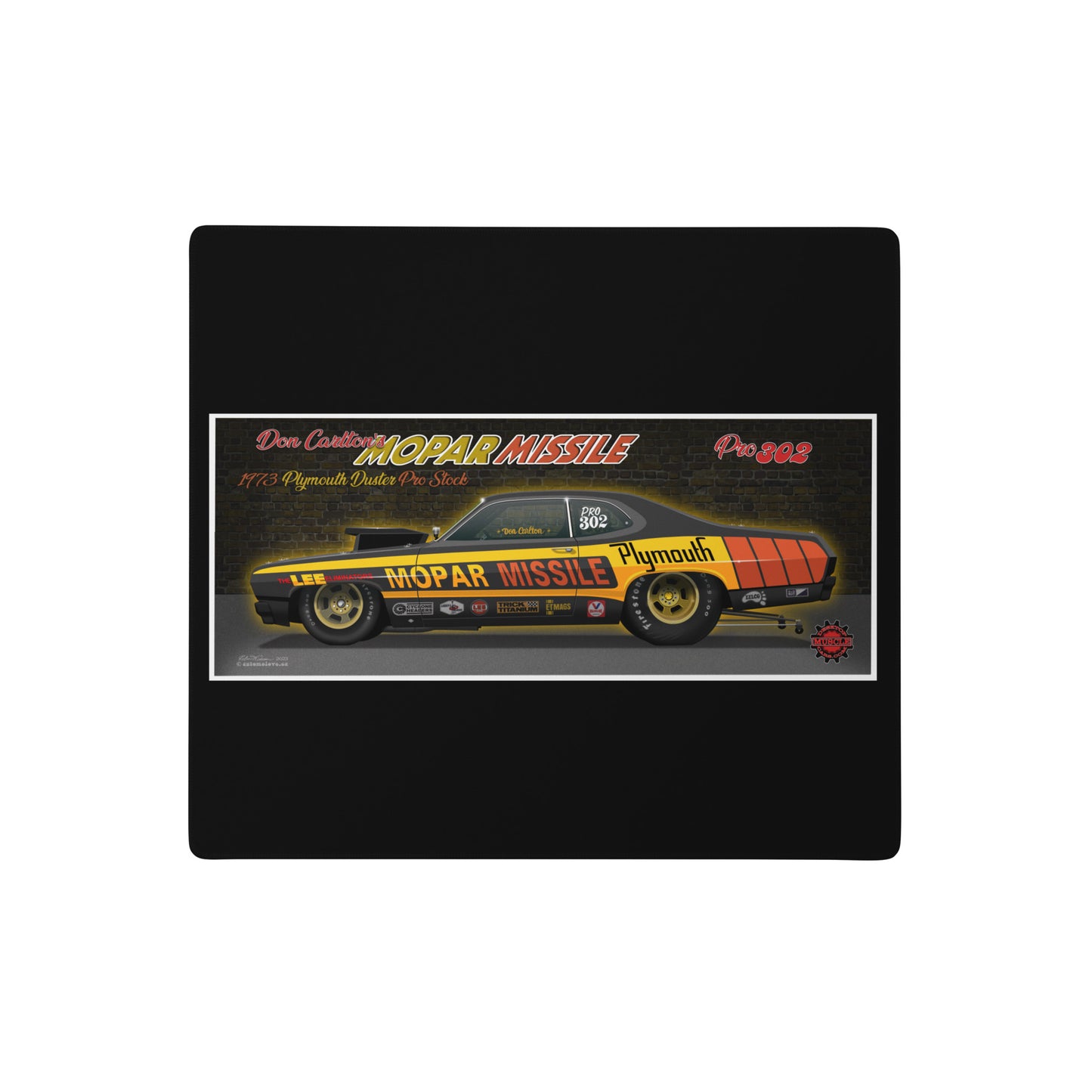 Mopar Missile Duster Wire Car Gaming mouse pad