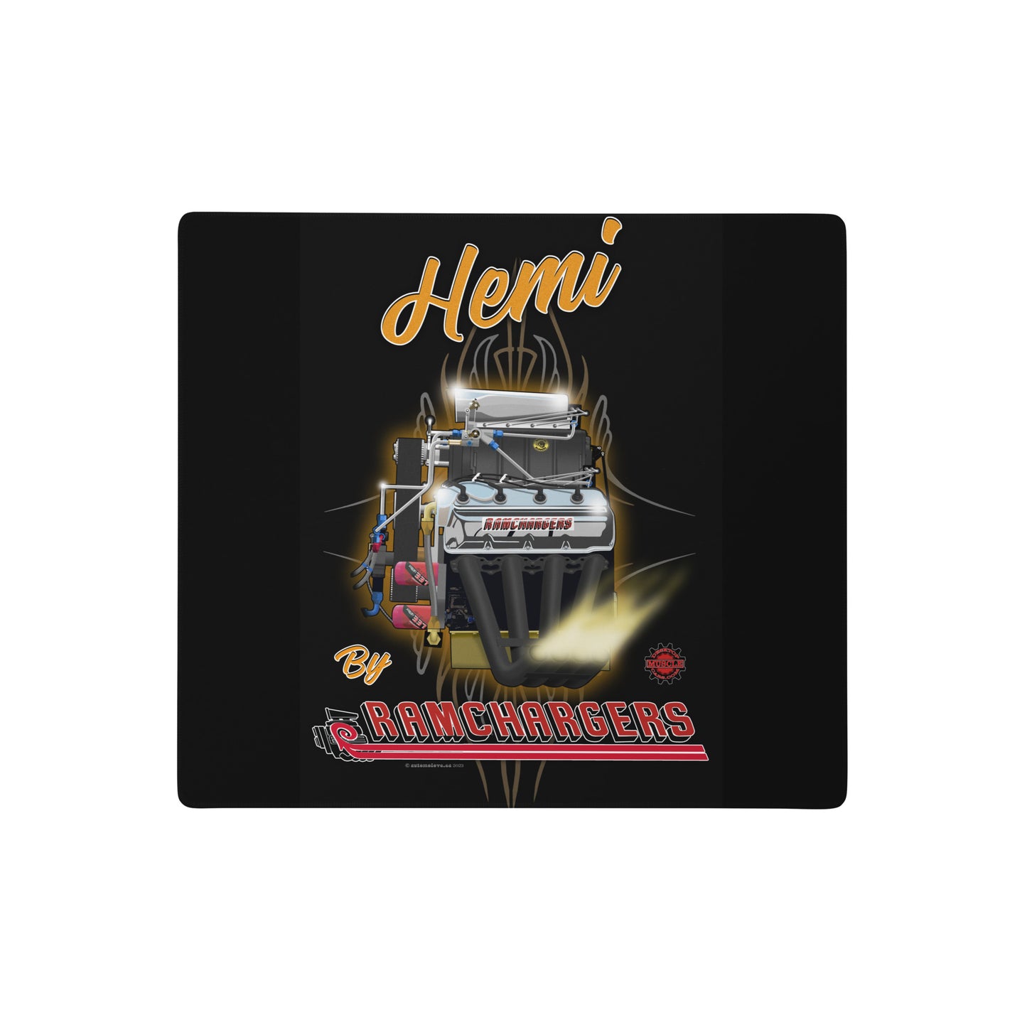 Top Fuel Hemi Engine Gaming mouse pad