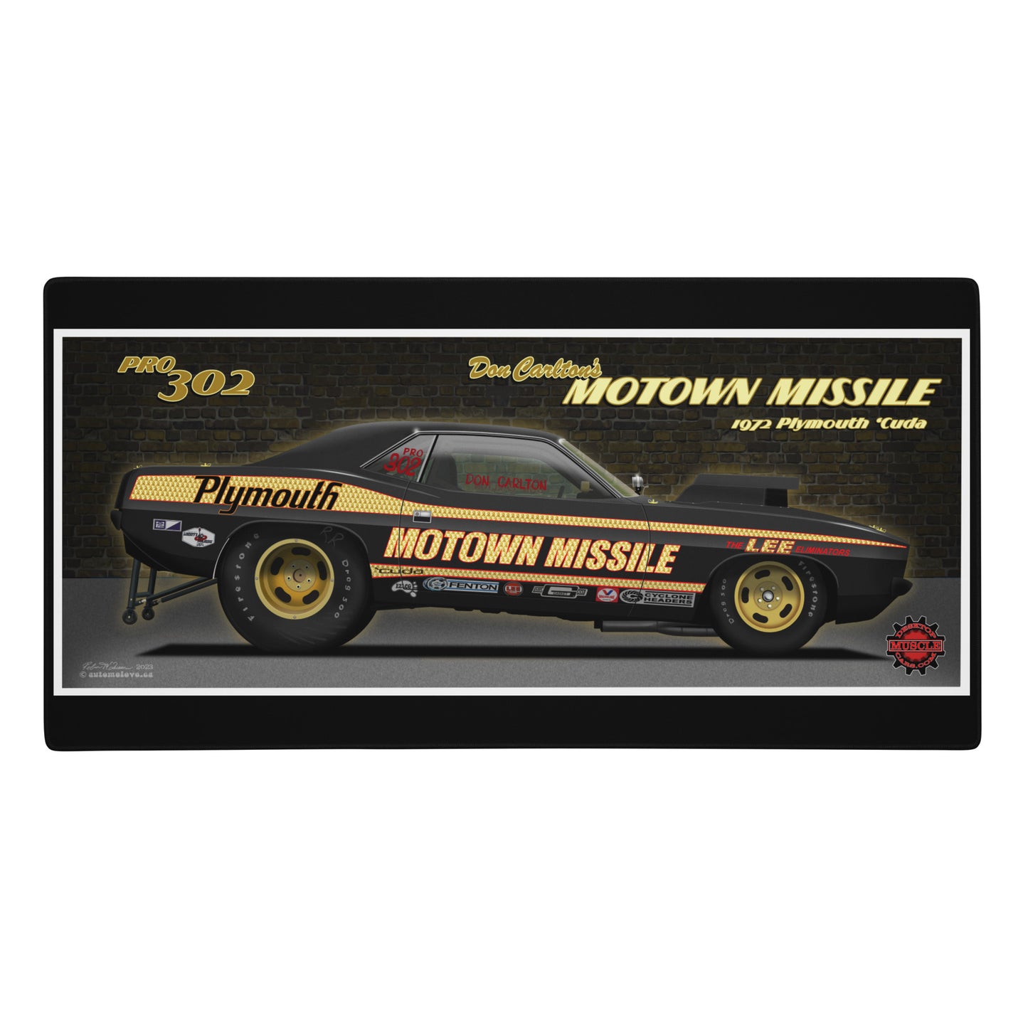 Motown Missile Cuda Gaming mouse pad