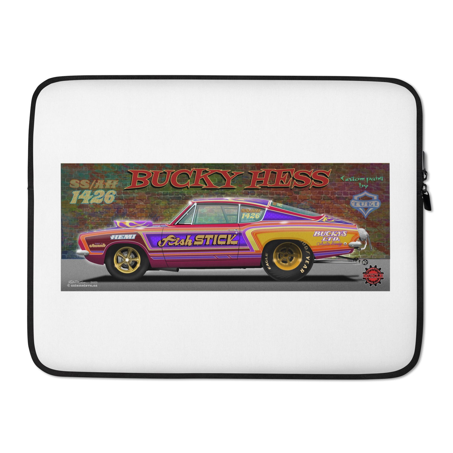 Bucky Hess Fish Stick Laptop Sleeve