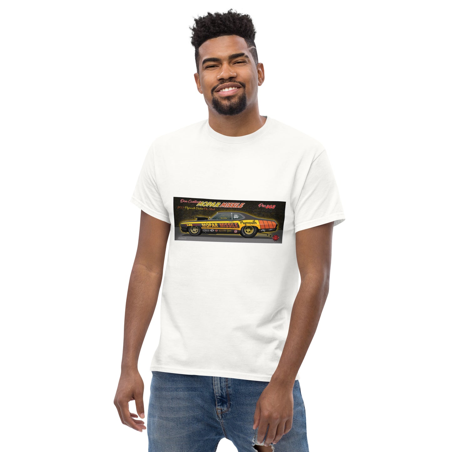 Mopar Missile Duster Wire Car Men's classic tee