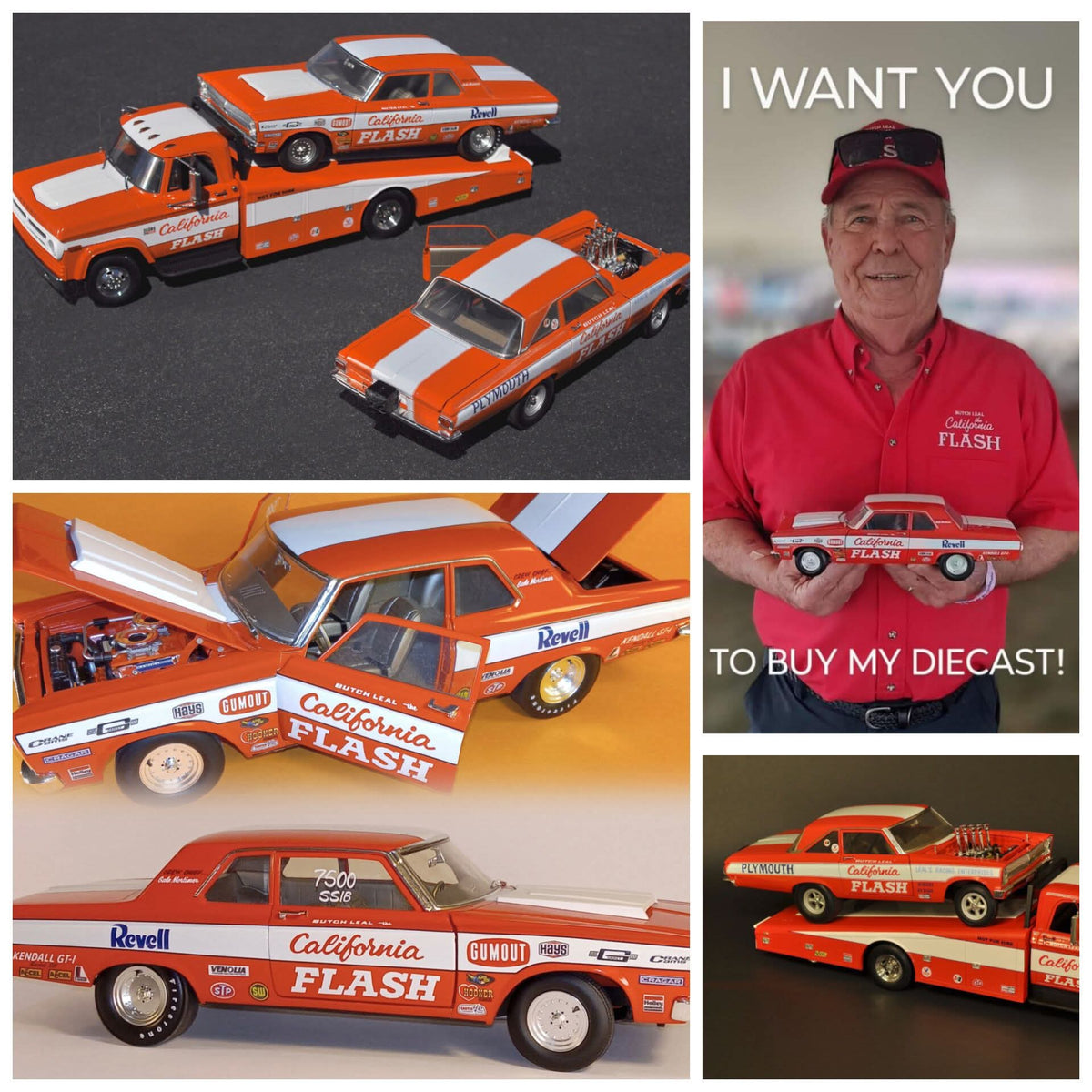Butch Leal California Flash 1965 Revell Belvedere Super Stock 1:18 Acme