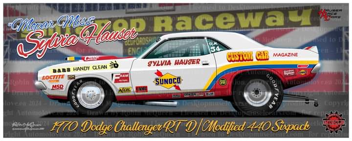 Sylvia Hauser 1970 Dodge Challenger Banner