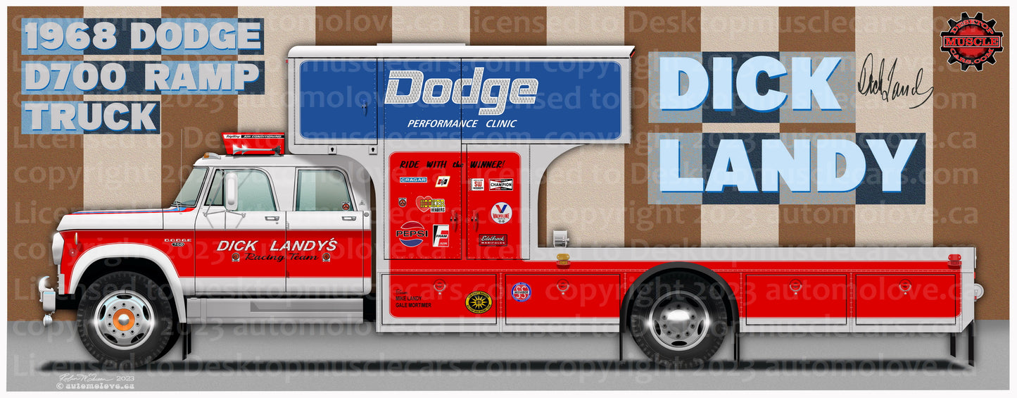 Dick Landy Car Hauler Banner