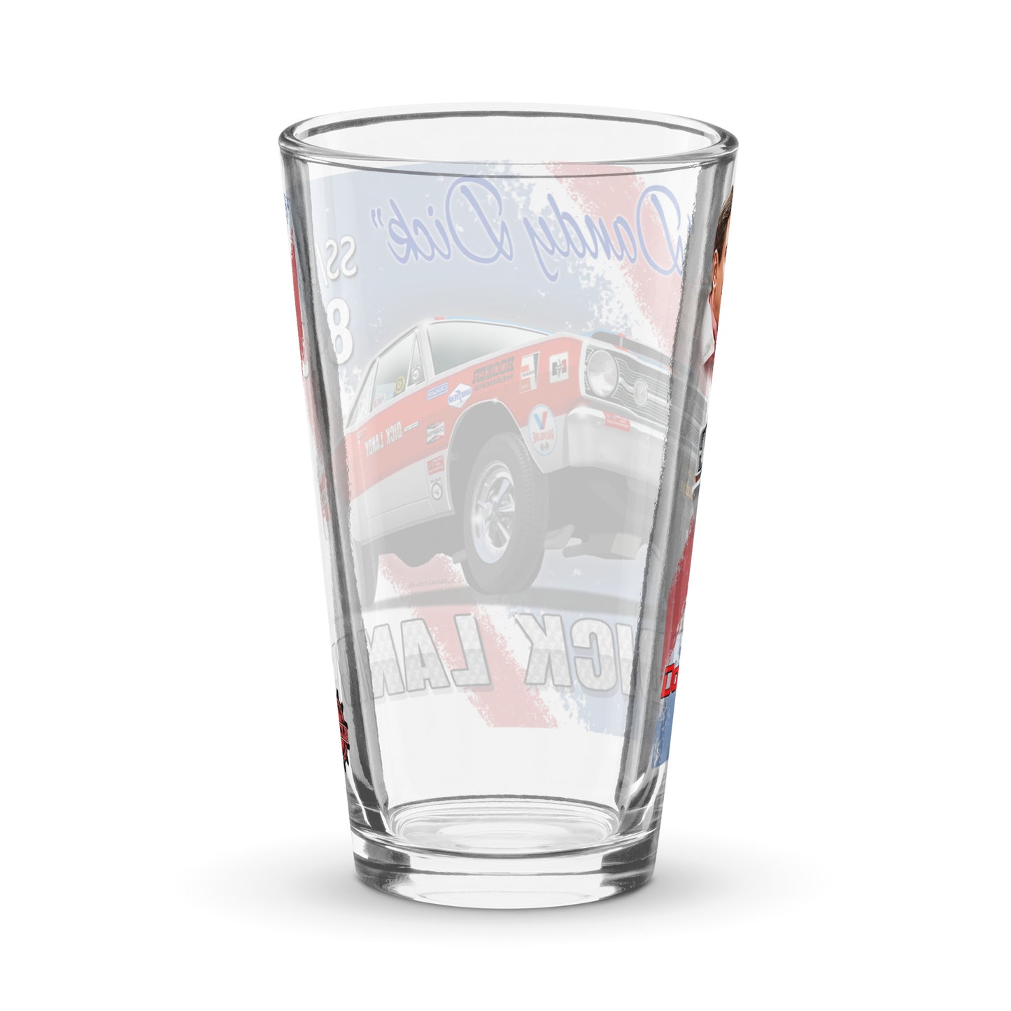 Dick Landy 1968 Dart Shaker pint glass