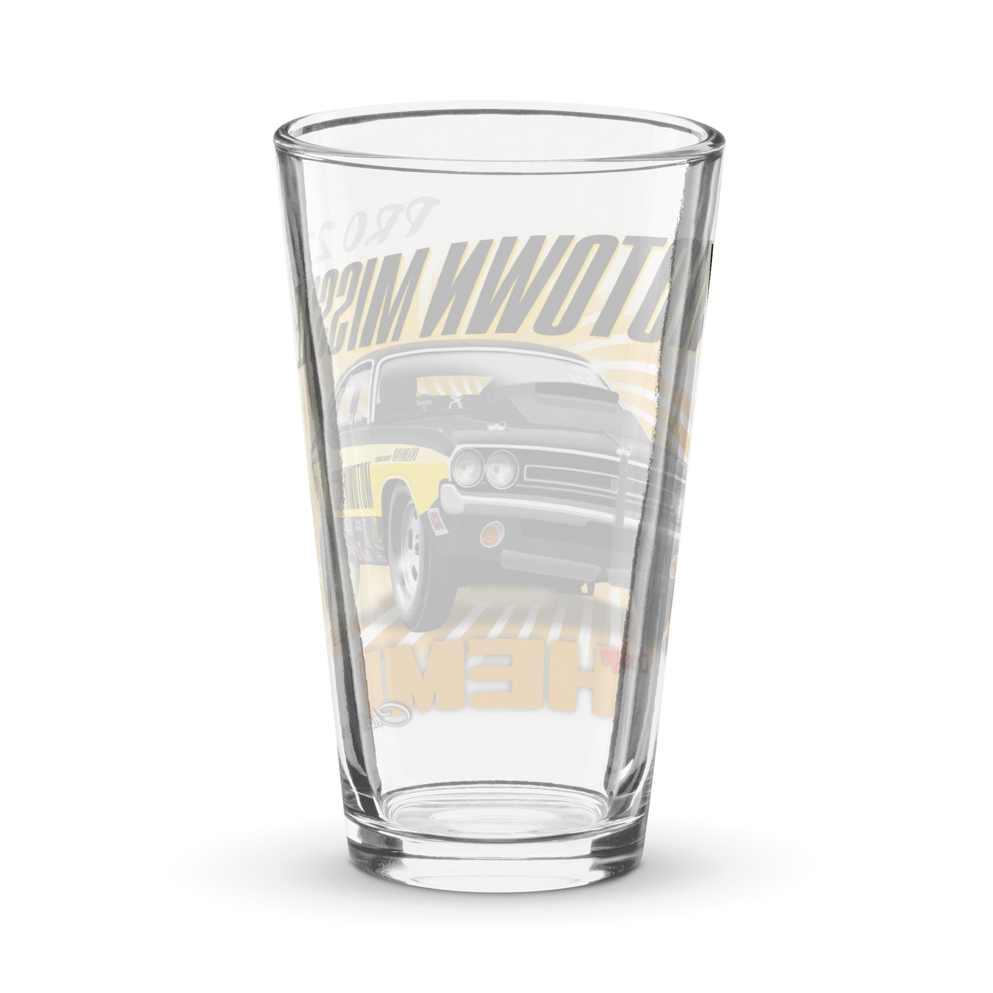 Motown Missile Challenger Shaker pint glass