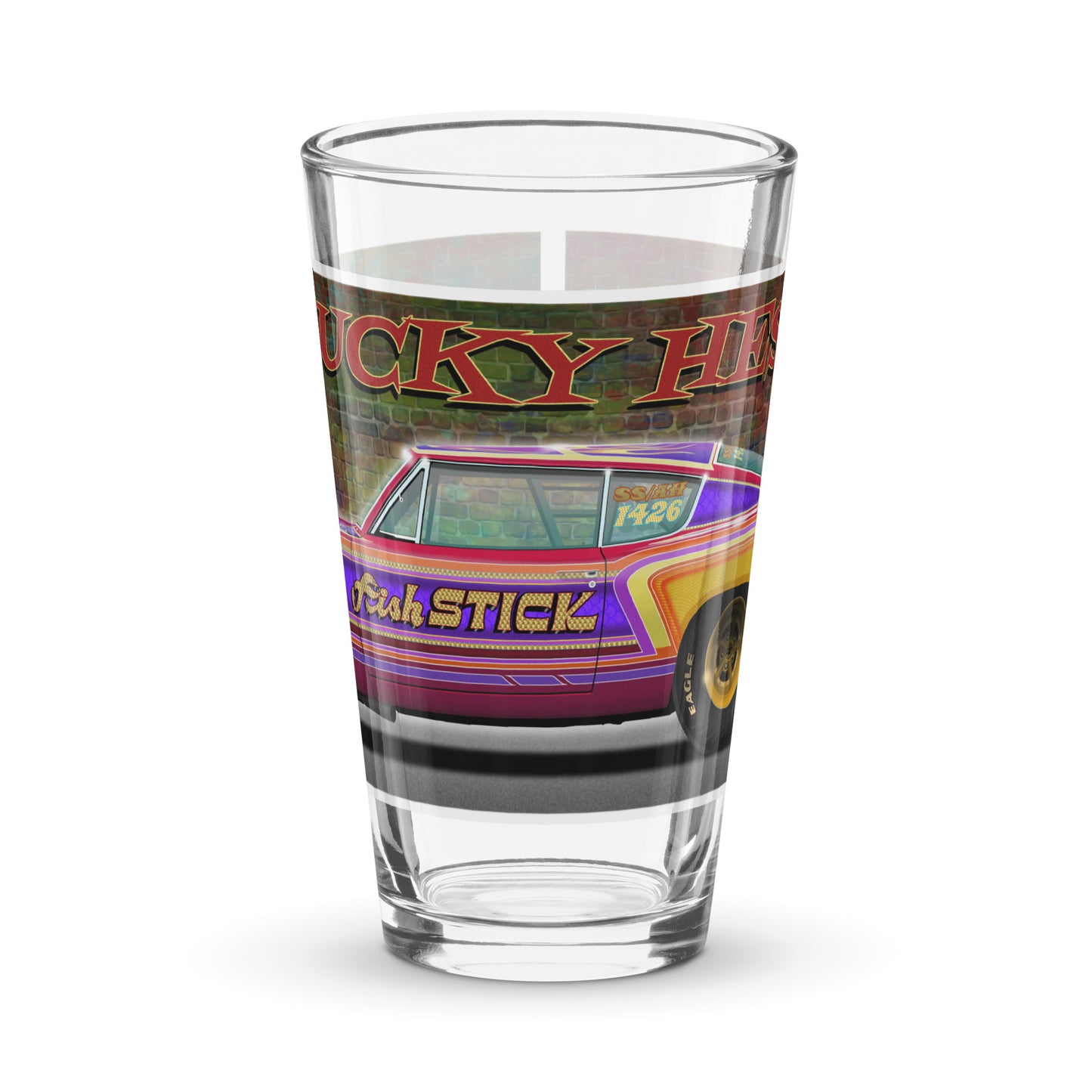 Bucky Hess Fish Stick Shaker pint glass