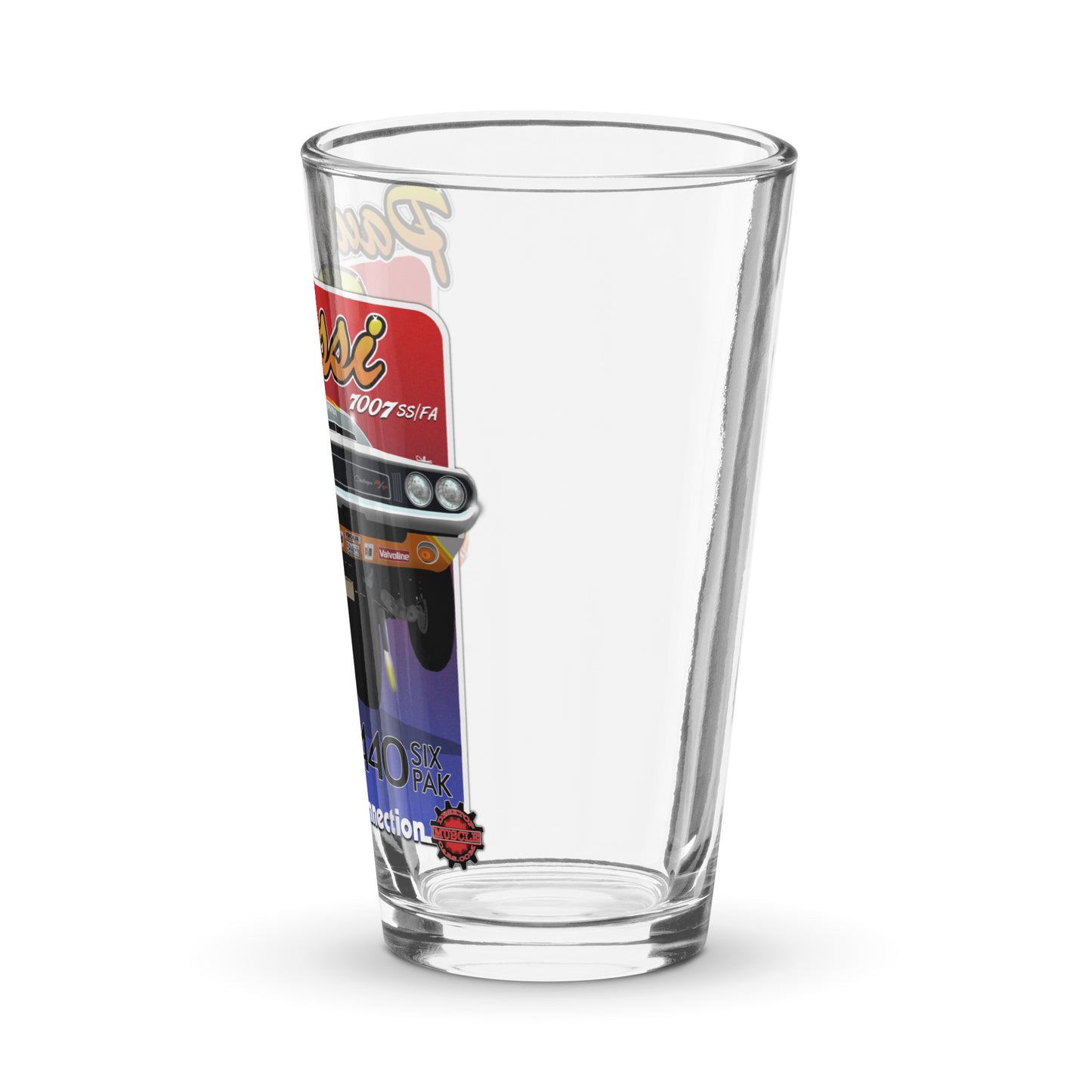 Paul Rossi Challenger Wheelie Shaker pint glass