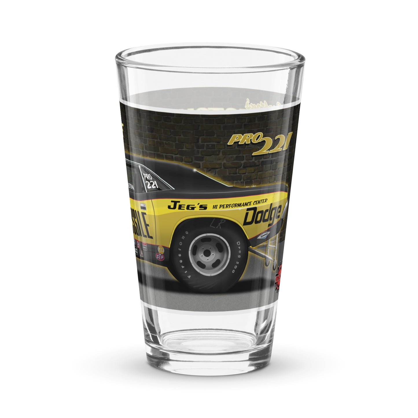 Motown Missile Cuda Shaker pint glass