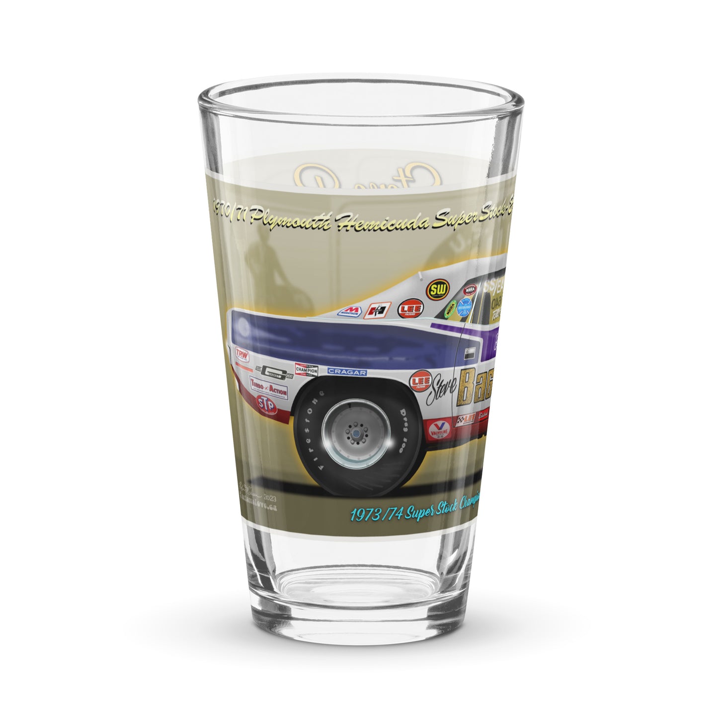 Steve Bagwell / Terry Earwood Shaker pint glass