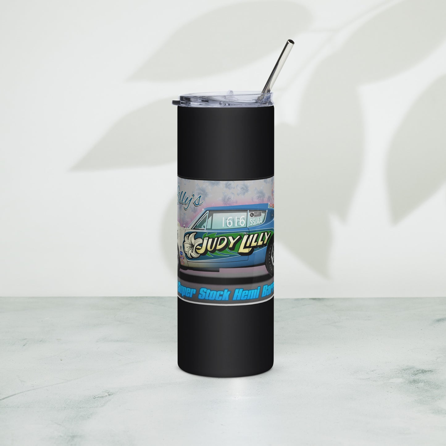 Judy Lilly Flower Car Stainless steel tumbler