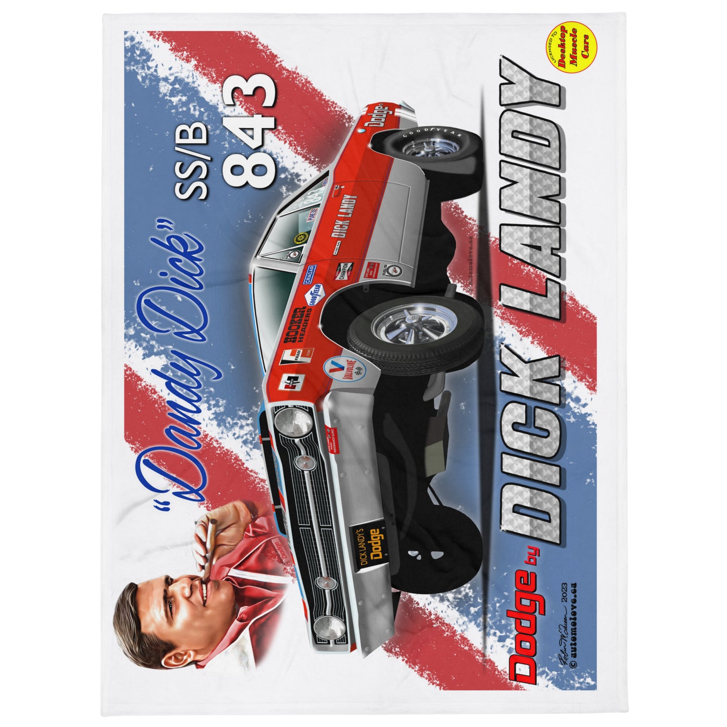 Dick Landy 1968 Dart Throw Blanket