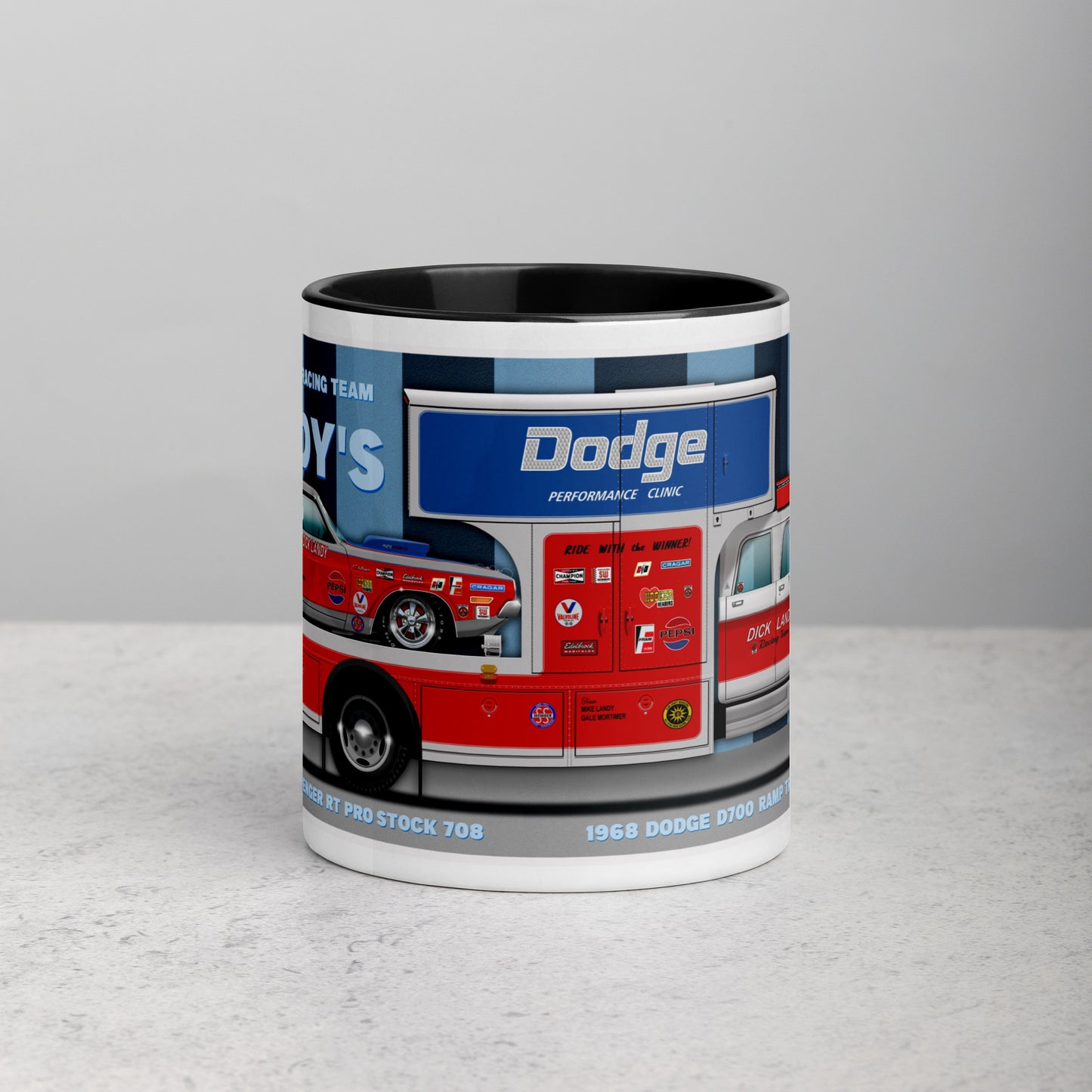 Dick Landy Hauler with 1970 Challenger Mug with Color Inside
