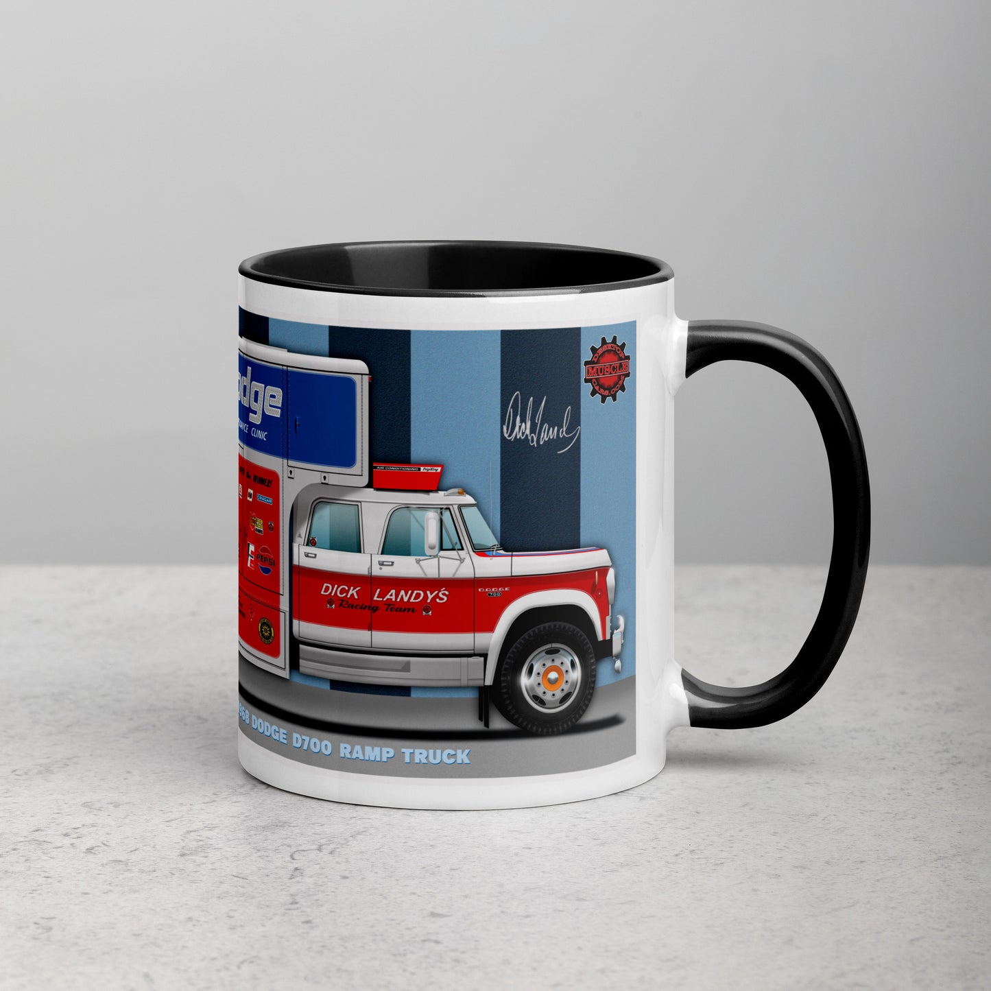 Dick Landy Hauler with 1970 Challenger Mug with Color Inside