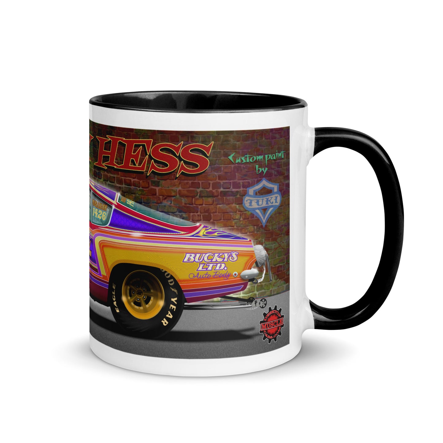 Bucky Hess Fish Stick Mug with Color Inside
