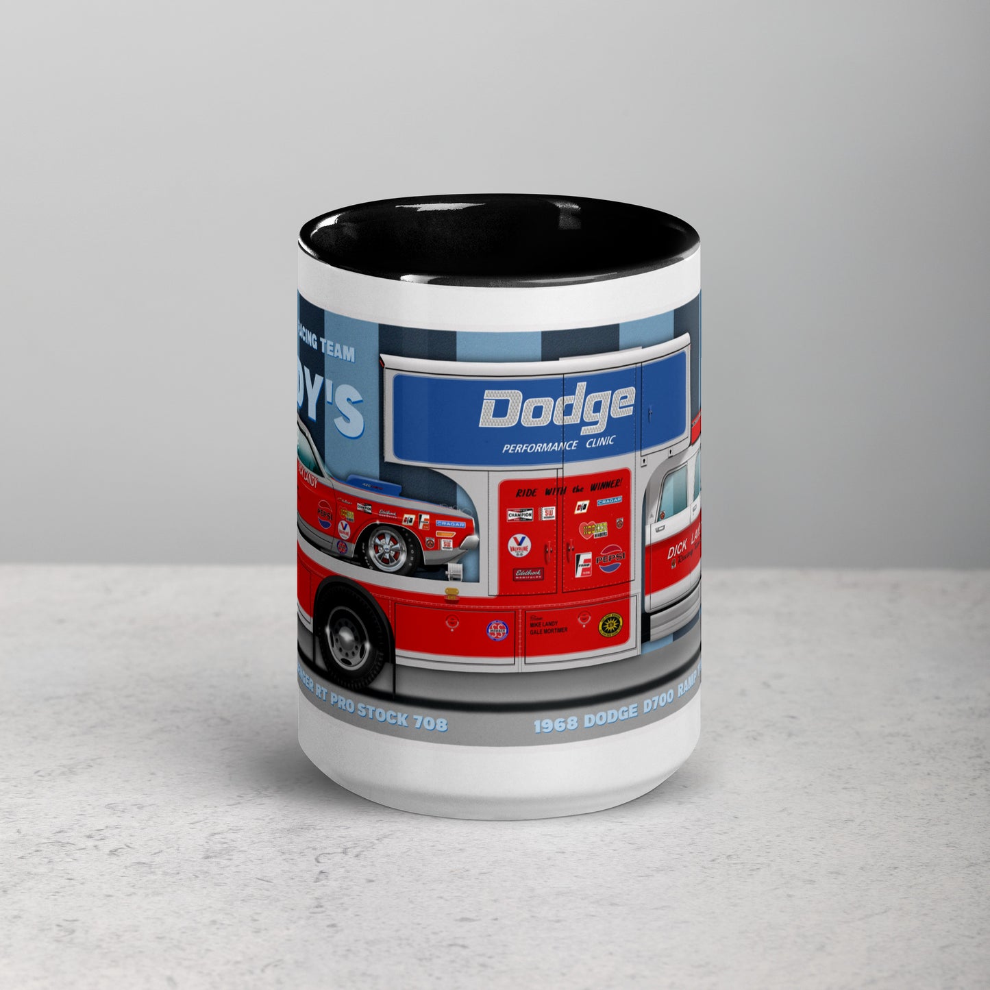 Dick Landy Hauler with 1970 Challenger Mug with Color Inside