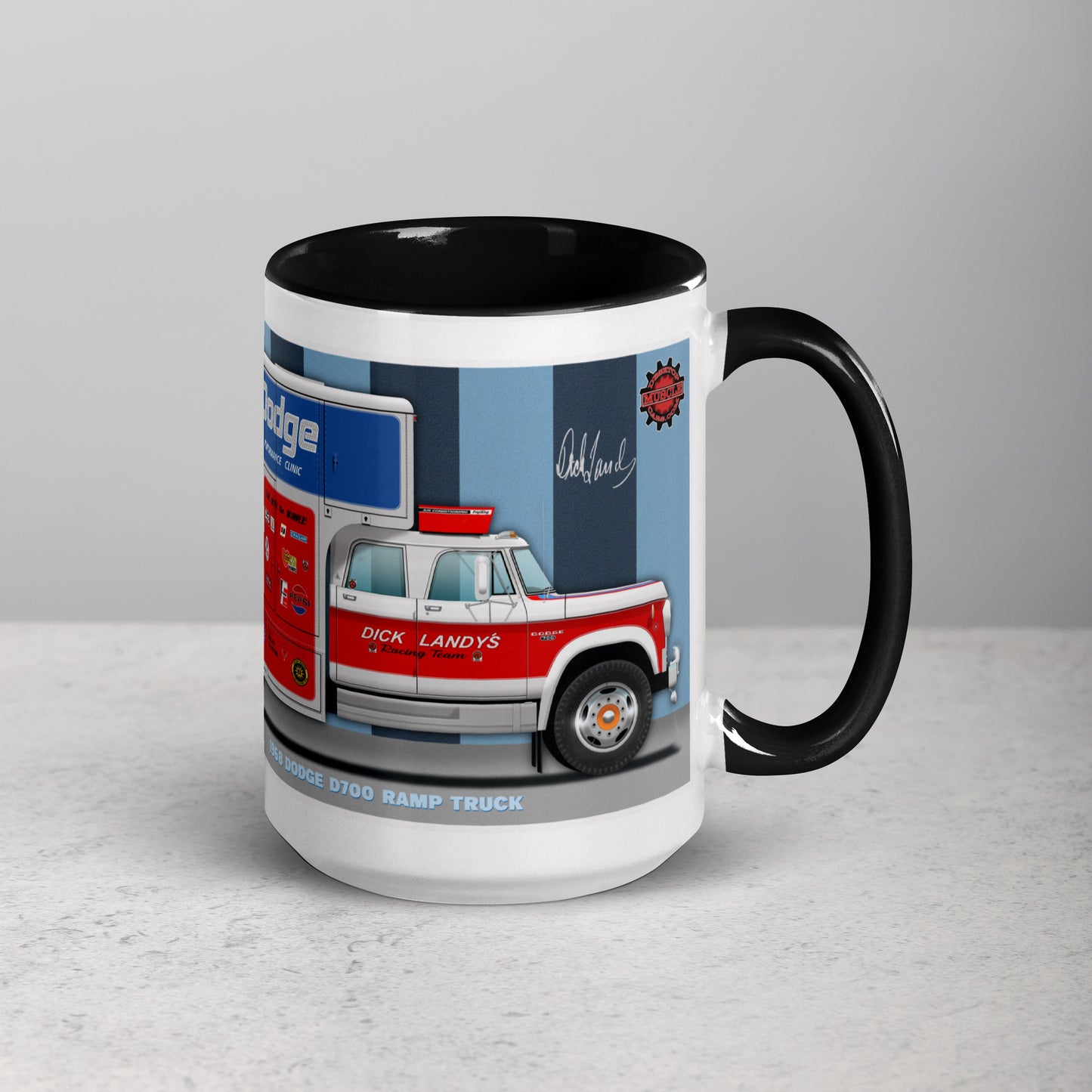 Dick Landy Hauler with 1970 Challenger Mug with Color Inside