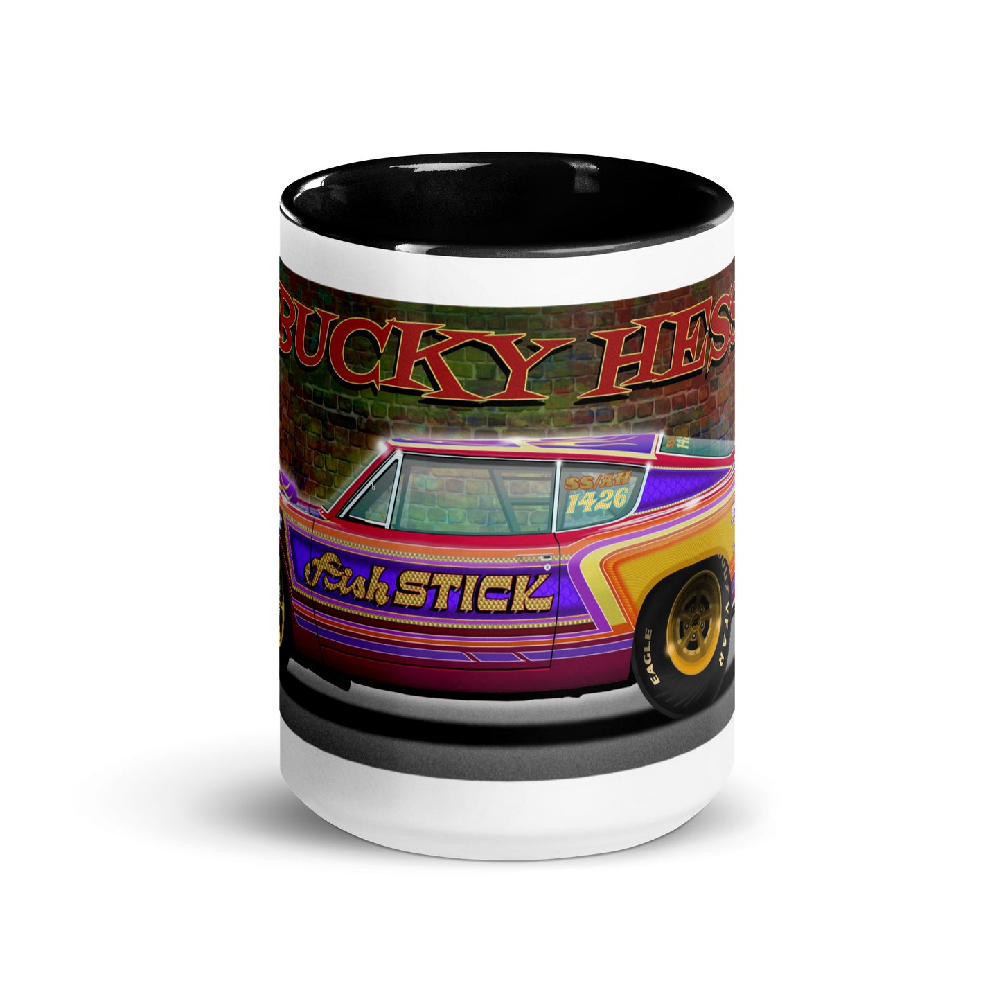 Bucky Hess Fish Stick Mug with Color Inside