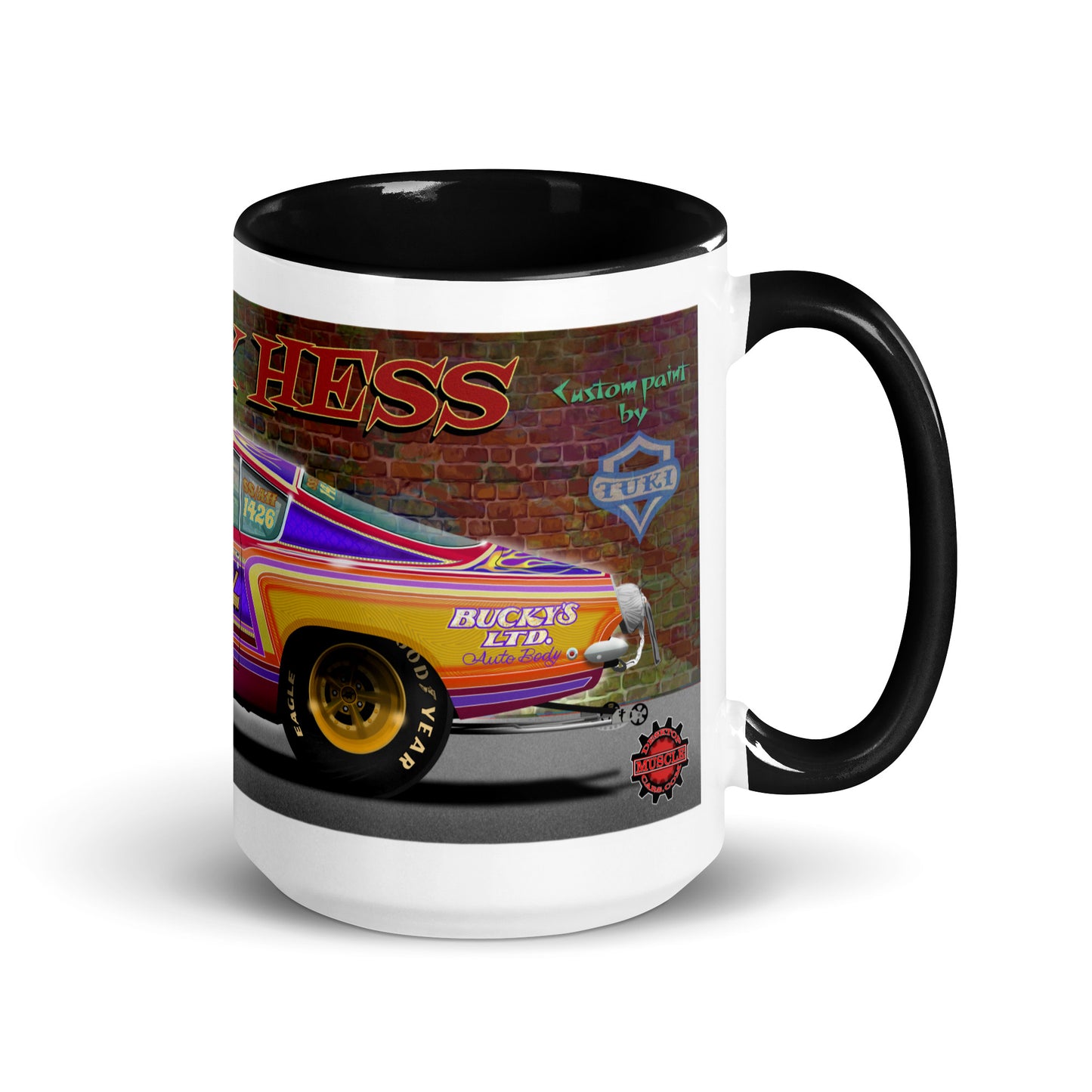 Bucky Hess Fish Stick Mug with Color Inside
