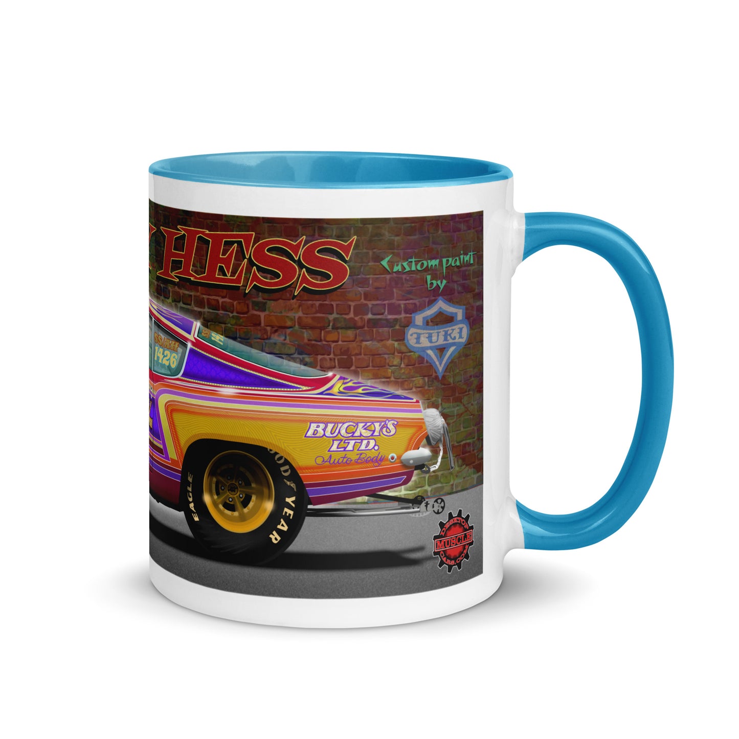 Bucky Hess Fish Stick Mug with Color Inside