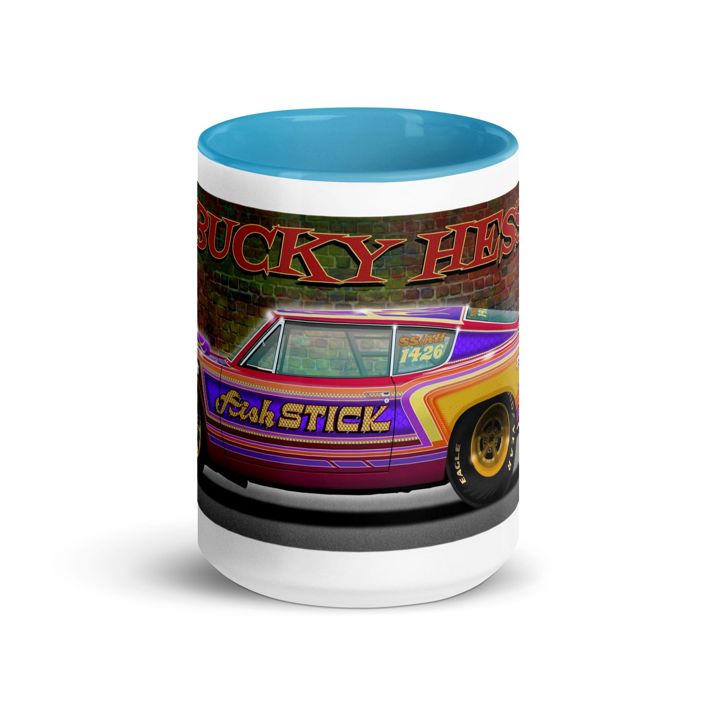 Bucky Hess Fish Stick Mug with Color Inside