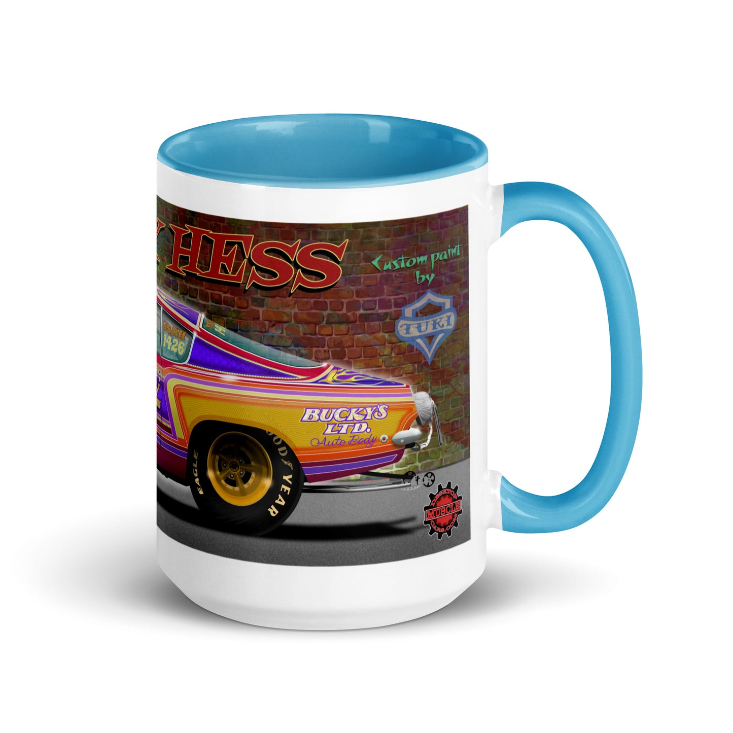 Bucky Hess Fish Stick Mug with Color Inside