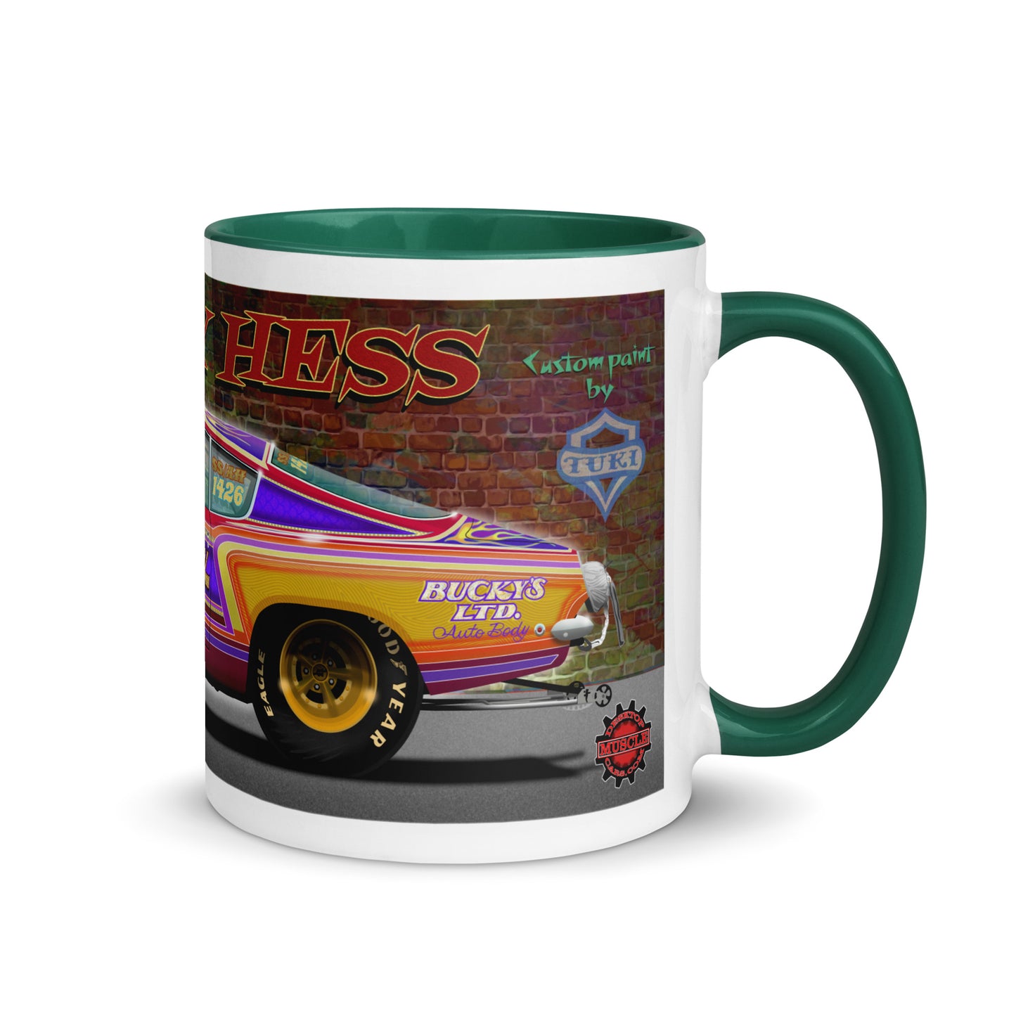 Bucky Hess Fish Stick Mug with Color Inside