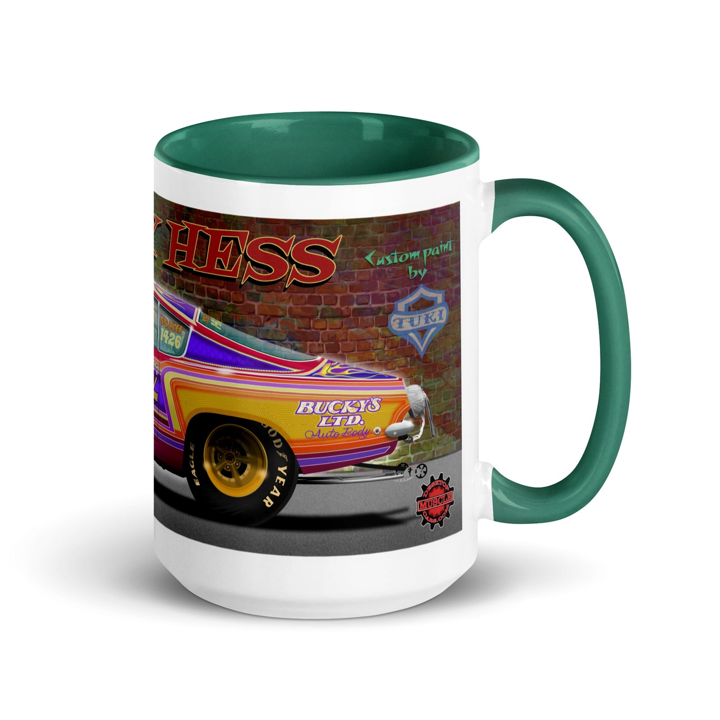 Bucky Hess Fish Stick Mug with Color Inside