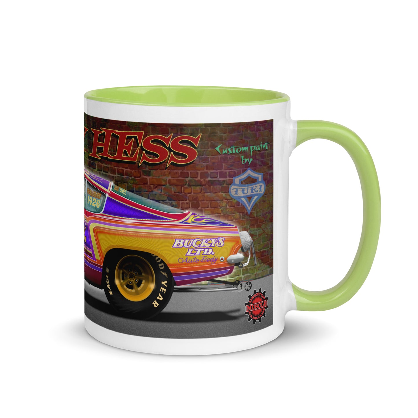 Bucky Hess Fish Stick Mug with Color Inside