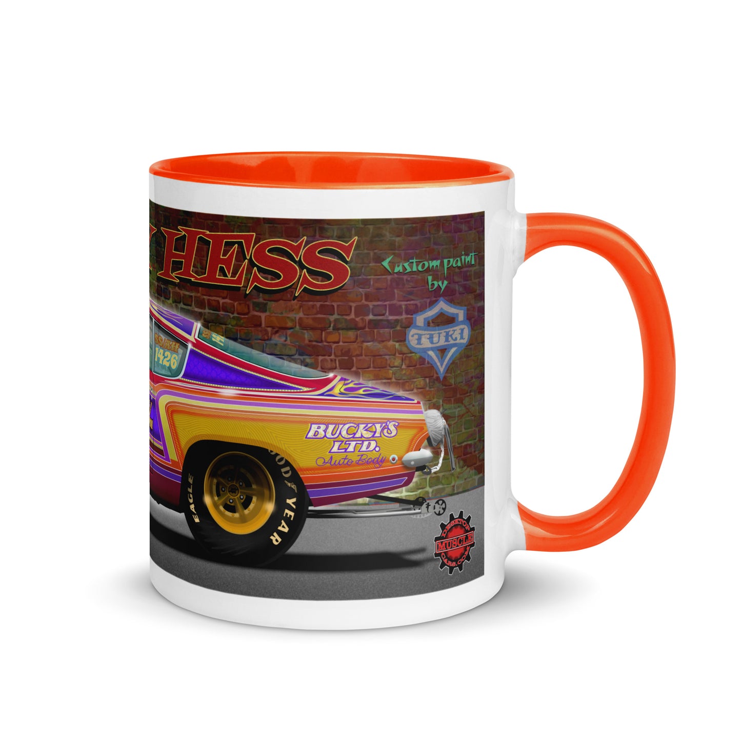 Bucky Hess Fish Stick Mug with Color Inside