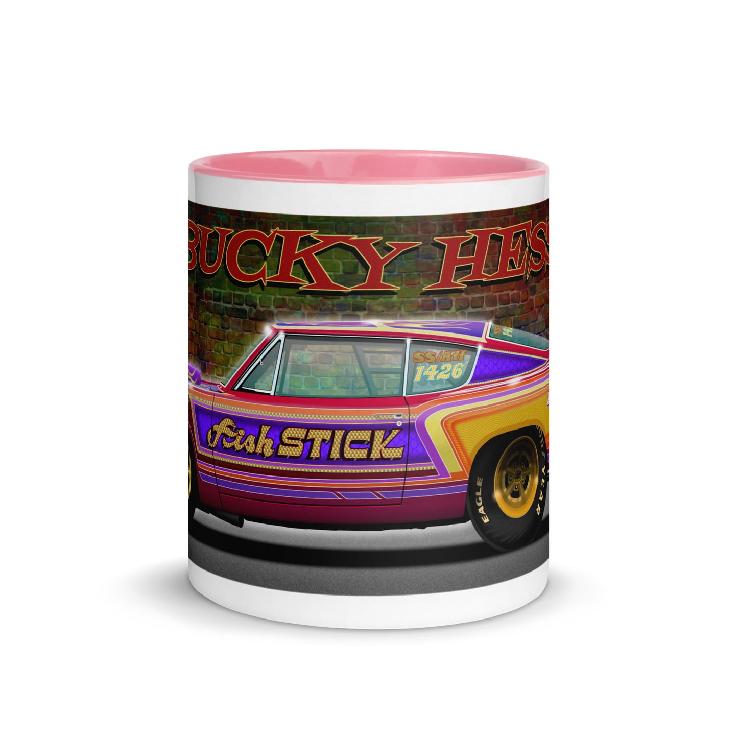 Bucky Hess Fish Stick Mug with Color Inside