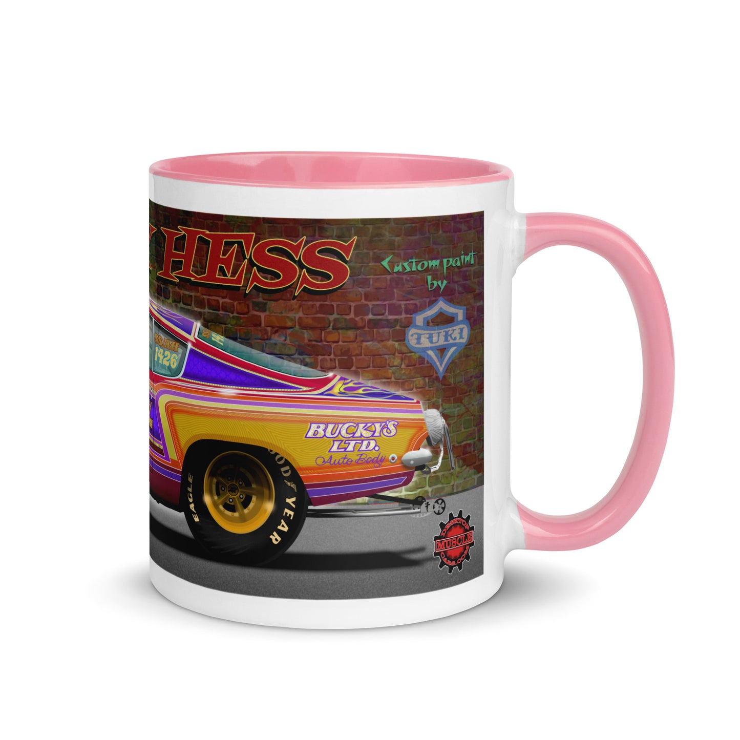 Bucky Hess Fish Stick Mug with Color Inside