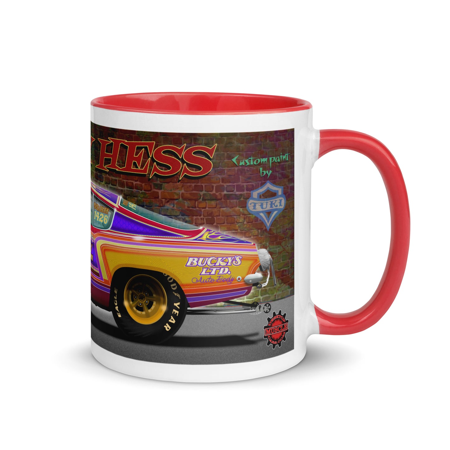 Bucky Hess Fish Stick Mug with Color Inside