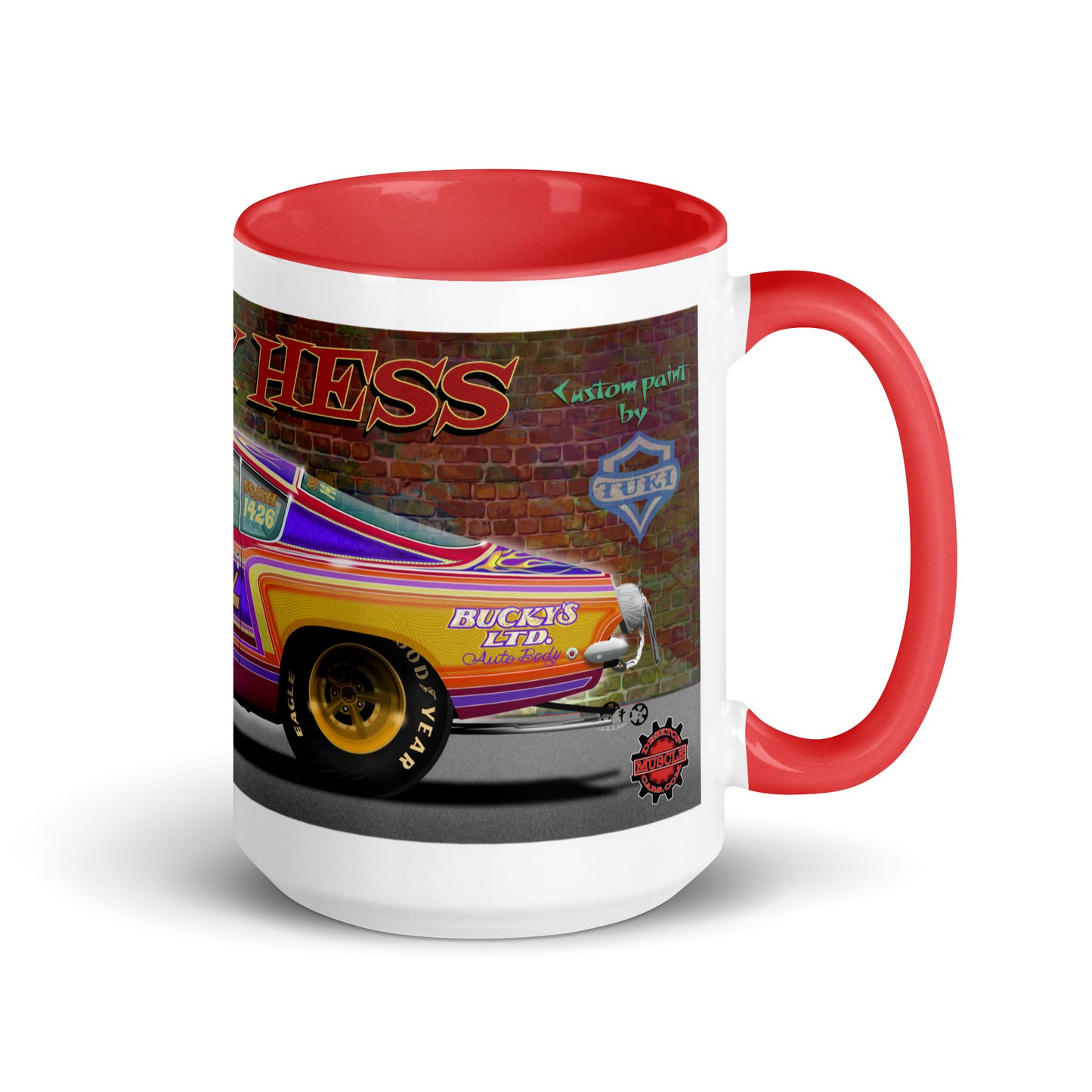Bucky Hess Fish Stick Mug with Color Inside