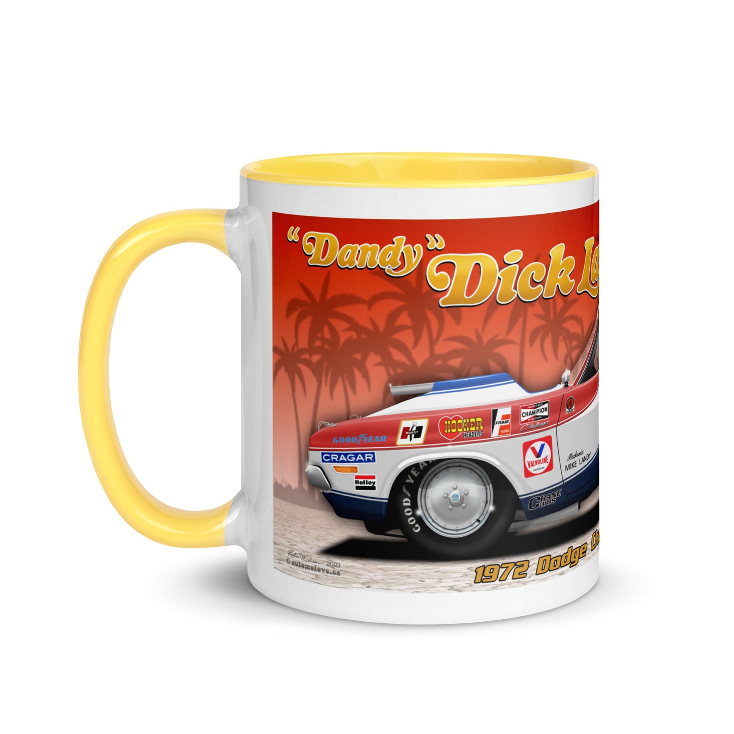 Dick Landy 1972 Challenger Mug with Color Inside